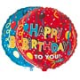 Фольгированные шарики "С Днем рождения"